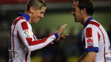 Fernando Torres celebra su gol con God&iacute;n.