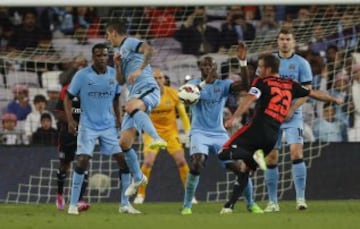 Manchester City se enfrentó a Hamburgo en el Al Ain, de los Emiratos Árabes Unidos.