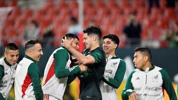 Raúl Jiménez, César Montes y Andrés Guardado.