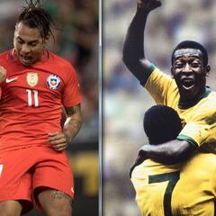 La especial marca con que Edu Vargas busca igualar a Pelé