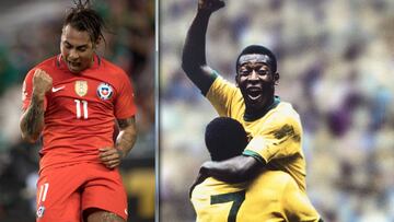 La especial marca con que Edu Vargas busca igualar a Pelé