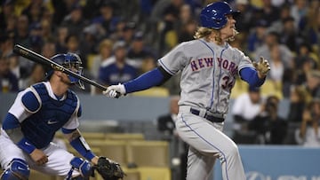 Noah Syndergaard de los New York Mets tuvo una actuaci&oacute;n superlativa contra los Dodgers, tanto en el plate como sobre el monticulo.
