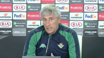 Quique Setién: "Tenemos ilusión por meternos en octavos"