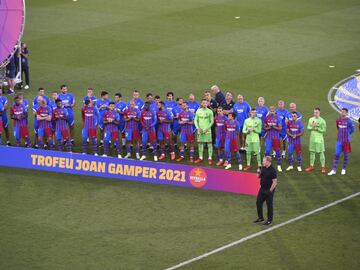 Antes del partido el Barcelona presenta la plantilla del equipo para la temporada 21/22

