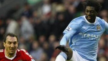 <b>EMPATE. </b>Adebayor anotó en un córner el empate a uno. Después marcaría otro gol cada equipo.