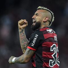 La imbatibilidad de Vidal en Flamengo que ya impacta