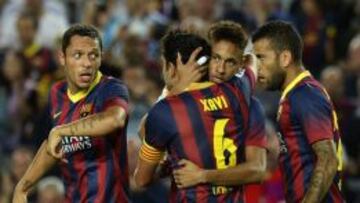 Xavi defiende a Neymar.