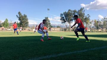 Chile sub 20 frente a Paraguay.