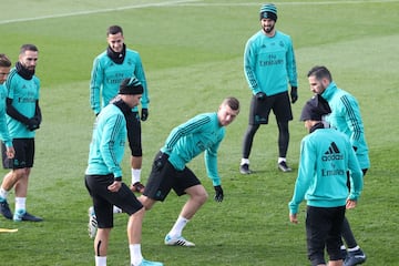 El entrenamiento del Madrid antes de volver a la Copa