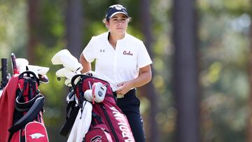 La golfista espa&ntilde;ola Ana Pel&aacute;ez, durante una competici&oacute;n.