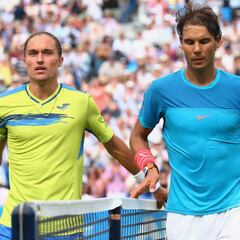 Dolgolpolov: "Nadal gana muchas veces por ser zurdo"