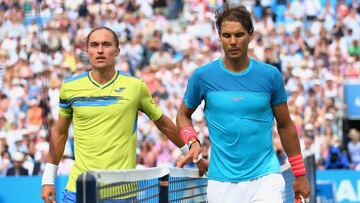 Dolgolpolov: "Nadal gana muchas veces por ser zurdo"