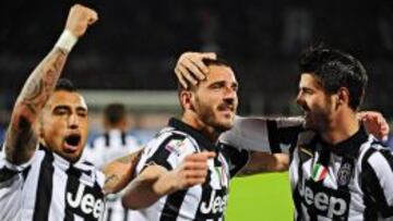 Vidal celebra ante Fernández: Juventus a la final de Copa Italia
