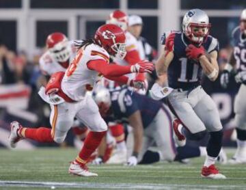 Julian Edelman, receptor de Patriots, regresó de la lesión y demostró estar preparado para todo. 100 yardas en 10 recepciones, indican la calidad del menudo receptor.