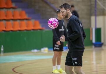 Alan Brandi, durante un entrenamiento previo a la Copa de España.