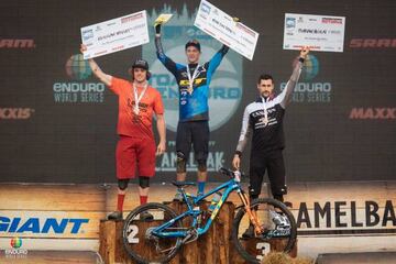 1º Martin Maes, 2º Keegan Wright y 3º Florian Nicolai.