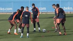 Barça put in one last session before the final against Sevilla