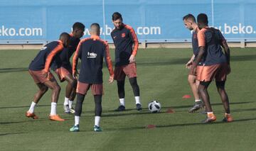 Barça put in one last session before the final against Sevilla