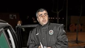 <b>MOLESTO. </b>Alfredo Moreno achaca todo lo sucedido a la actuación del colegiado.