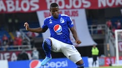 Felipe Román en un partido de Millonarios en la Liga BetPlay.