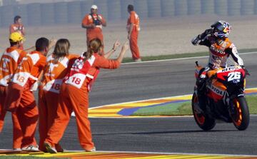 La última victoria de Pedrosa, en Valencia 2017.