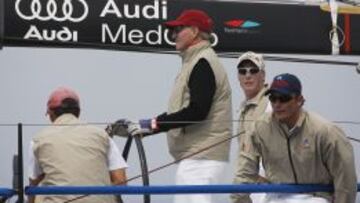 Juan Carlos I durante la Audi Med Cup. 