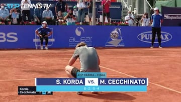 Resumen de la final del ATP Parma entre Korda y Cechinatto