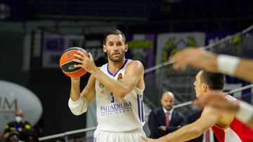 Rodolfo Fernandez Farres "Rudy" of Real Madrid in action during Turkish Airlines Euroleague basketball match between Real Madrid and A.S. Monaco at Wizink Center on October 13th, 2021 in Madrid, Spain.
AFP7
13/10/2021 ONLY FOR USE IN SPAIN