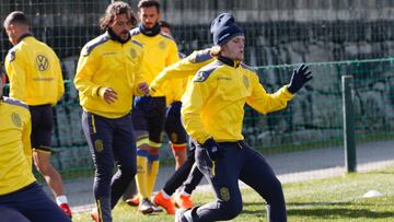 Entrenamiento de Las Palmas en Abegondo.