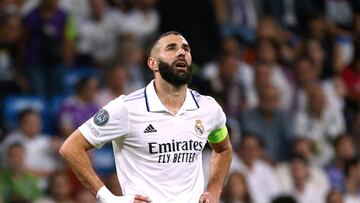 Benzema, delantero del Real Madrid.