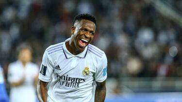 Vinicius, con el Real Madrid.