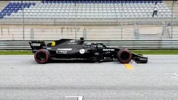 Ricciardo, con el Renault RS18 en Red Bull Ring, Austria.