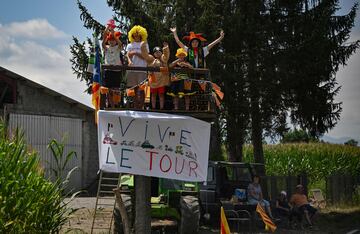 Gran ambiente durante la etapa de hoy. 