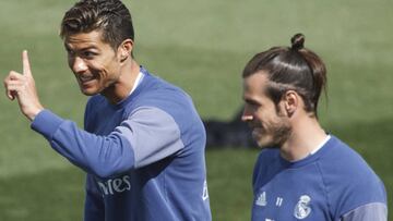 22/04/17
ENTRENAMIENTO DEL REAL MADRID
CRISTIANO RONALDO Y GARETH BALE
