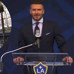 Beckham preside la inauguración de su estatua en Los Ángles