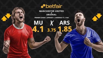 Manchester United vs. Arsenal: horario, dónde ver, estadísticas y pronósticos