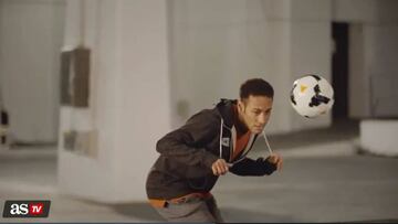 Neymar tests skills to limit in 'football table tennis'