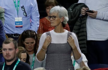 Una asidua en los torneos de tenis. La madre Andy Murray ha estado junto a sus hijos (Andy y Jaime) en los torneos que disputaban y destacaba por sus eufóricas celebraciones. Judy también fue tenista y estuvo de capitana de la selección británica para la 