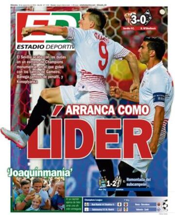 Portadas de la prensa deportiva