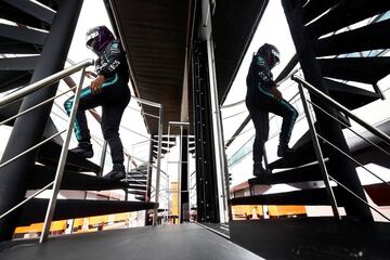 Las mejores imágenes de la pole de Hamilton en Silverstone