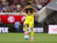 Kevin Alvarez of America during the 6th round match between Guadalajara and America as part of the Liga BBVA MX, Torneo Clausura 2026 at Akron Stadium, on February 14, 2026 in Guadalajara, Jalisco, Mexico.