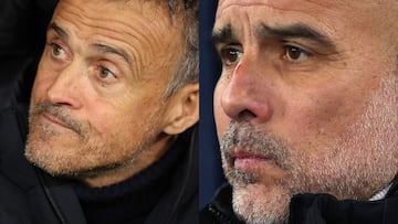 Luis Enrique y Pep Guardiola.