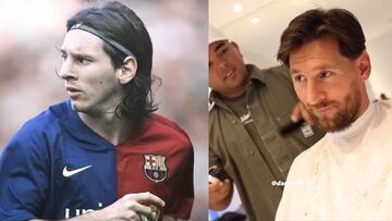 La platica de Messi con su barbero que explica su cambio de look