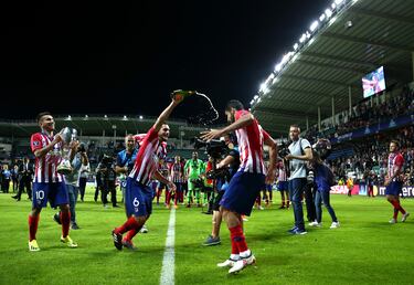 15/08/2018. Real Madrid y Atlético de Madrid, como vencedores de Champions League y Europa League respectivamente, se enfrentaron en la Supercopa que se disputó en Tallín. Otra final que se fue a la prórroga y en esta los tantos de Saúl y Koke dieron el título al equipo rojiblanco (4-2).