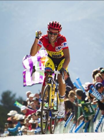 Vuelta a España de 2014. Contador en el Puerto de Ancares.