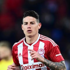 Nueva ausencia de James Rodríguez con Olympiacos