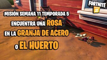 &iquest;D&oacute;nde encontrar una rosa en Granja de Acero o El Huerto en Fortnite Temporada 5?