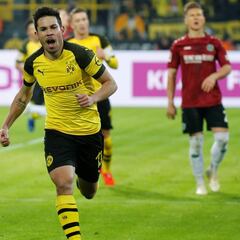 Achraf guía la goleada del Dortmund ante el Hannover