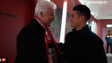 James recibe visita de la Dimayor en Múnich