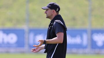 Partido disputado en la Ciudad deportiva de Areito, entre Eibar y Osasuna promesas con victoria para los armeros por 1-0